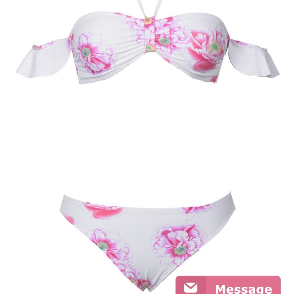 NWT Cupshe Young love floral bikini